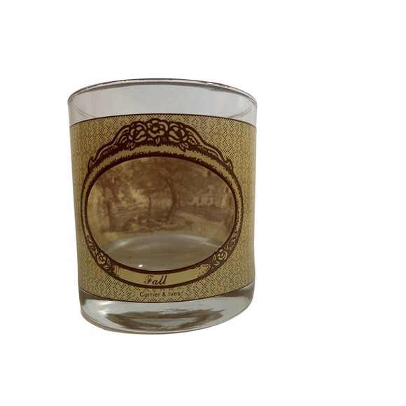 Vintage‎ House Art Currier & Ives Four Seasons Glasses. Fall, Winter, Spring - Picture 4 of 5